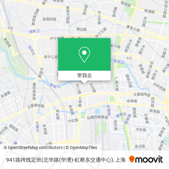 941路跨线定班(北华路(华漕)-虹桥东交通中心)地图