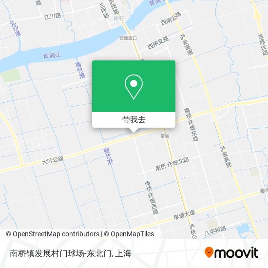南桥镇发展村门球场-东北门地图