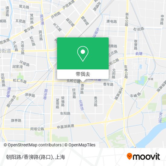 朝阳路/香泖路(路口)地图