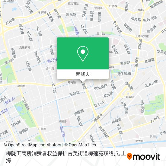 梅陇工商所消费者权益保护古美街道梅莲苑联络点地图