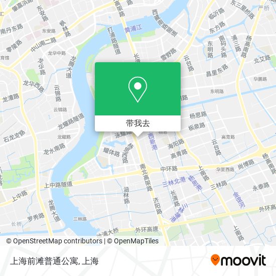 上海前滩普通公寓地图
