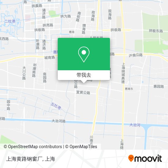 上海黄路钢窗厂地图