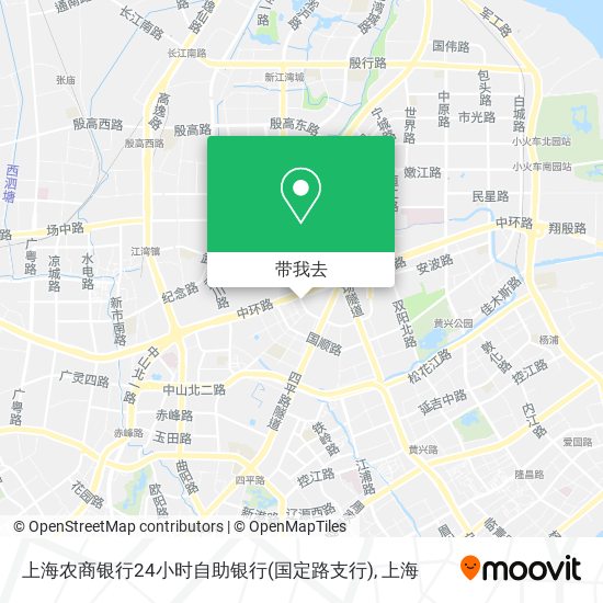 上海农商银行24小时自助银行(国定路支行)地图