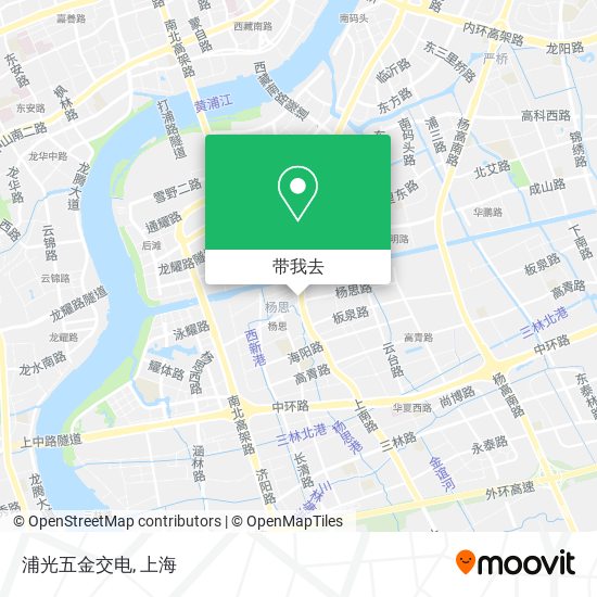 浦光五金交电地图