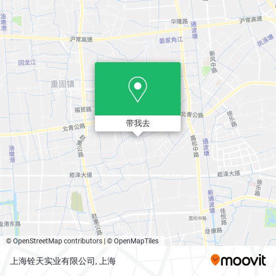 上海铨天实业有限公司地图