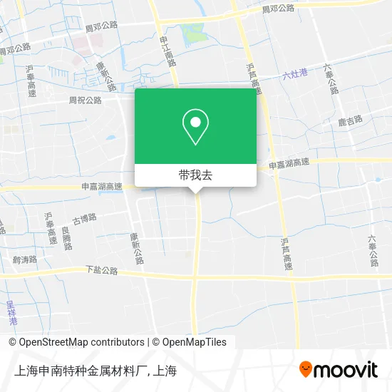 上海申南特种金属材料厂地图