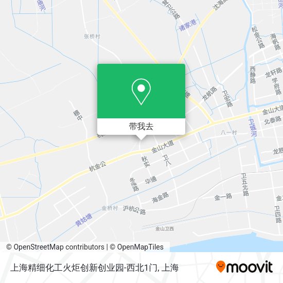 上海精细化工火炬创新创业园-西北1门地图