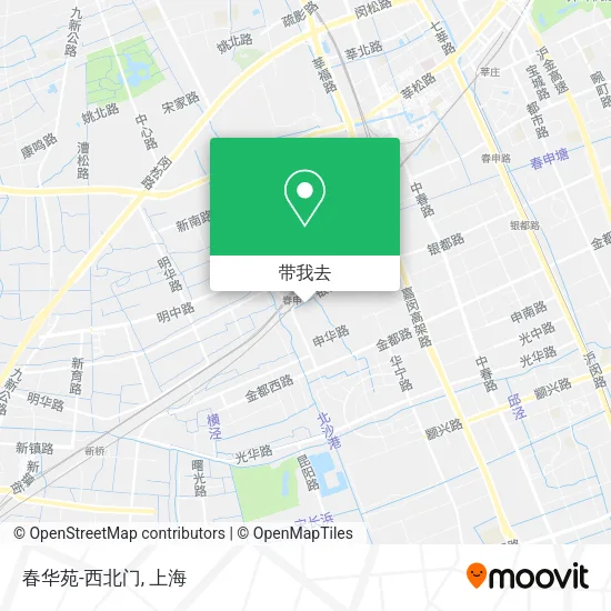 春华苑-西北门地图
