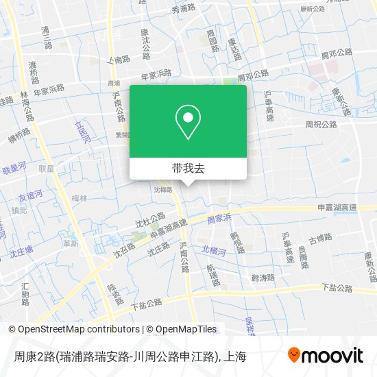 周康2路(瑞浦路瑞安路-川周公路申江路)地图