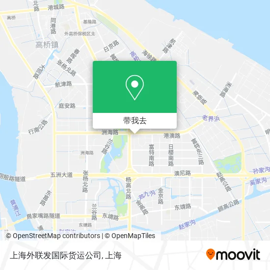 上海外联发国际货运公司地图
