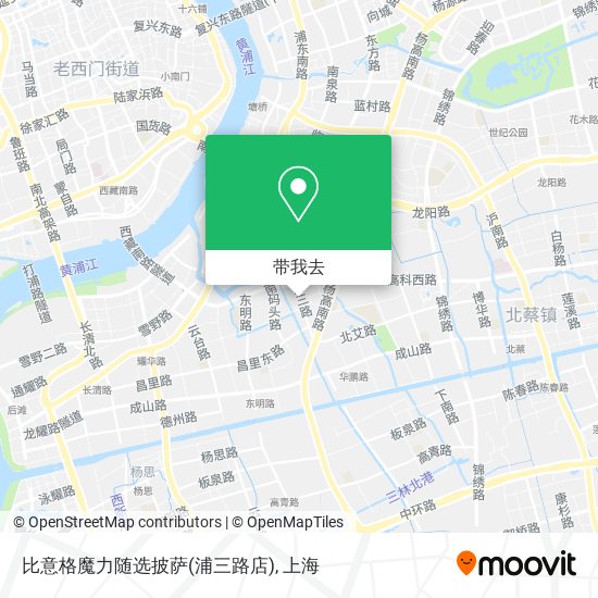 比意格魔力随选披萨(浦三路店)地图