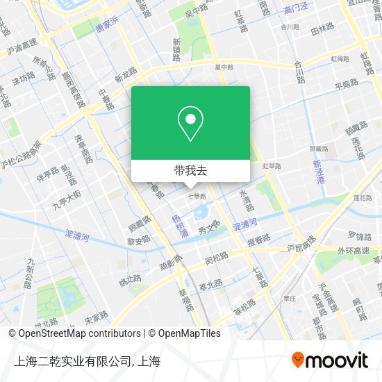 上海二乾实业有限公司地图