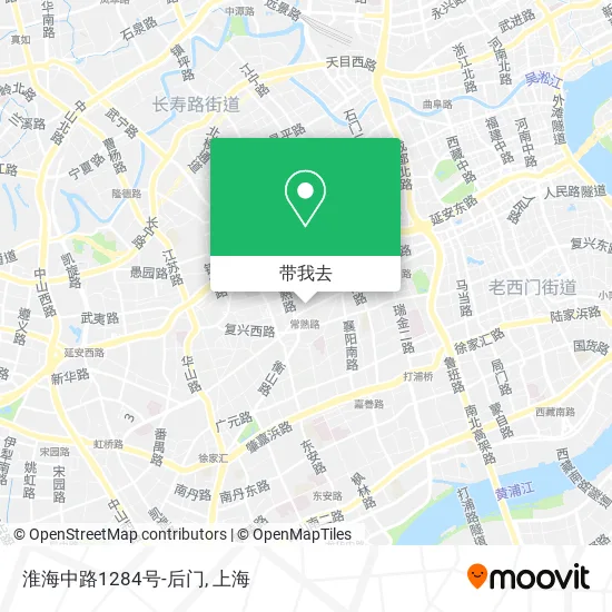 淮海中路1284号-后门地图