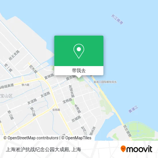 上海淞沪抗战纪念公园大成殿地图