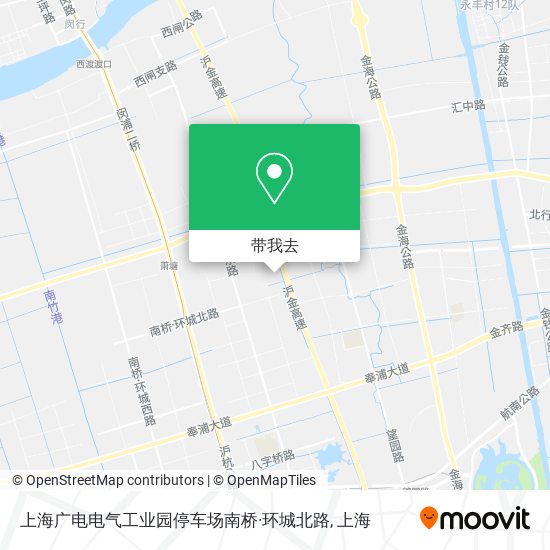 上海广电电气工业园停车场南桥·环城北路地图