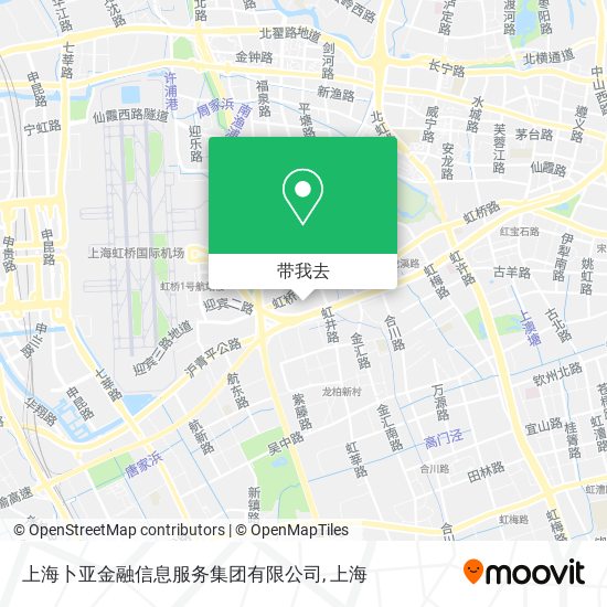 上海卜亚金融信息服务集团有限公司地图
