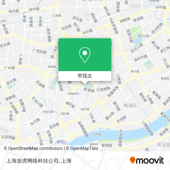 上海游虎网络科技公司地图