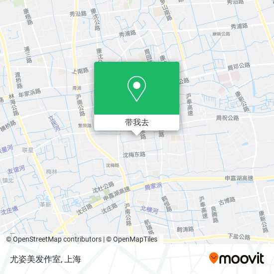 尤姿美发作室地图