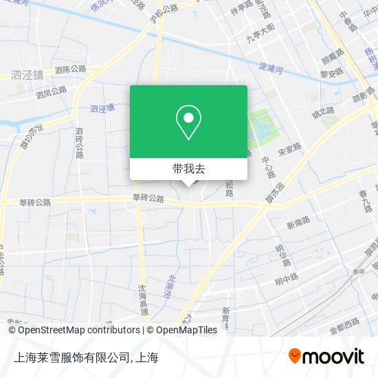 上海莱雪服饰有限公司地图