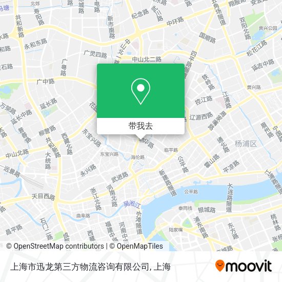 上海市迅龙第三方物流咨询有限公司地图