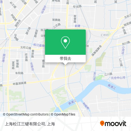 上海松江三键有限公司地图