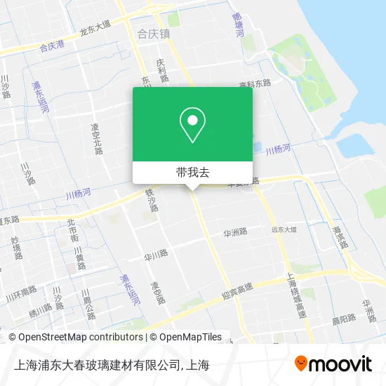 上海浦东大春玻璃建材有限公司地图