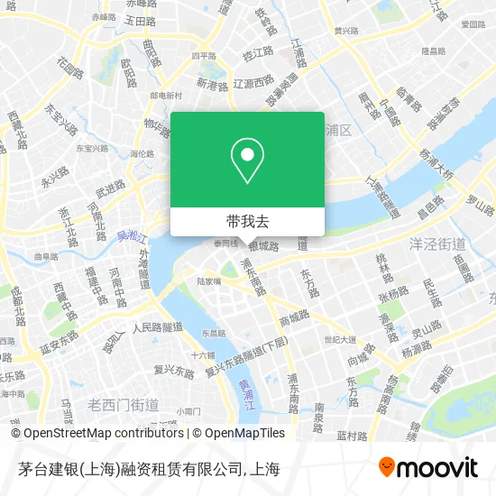 茅台建银(上海)融资租赁有限公司地图