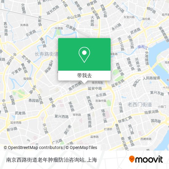 南京西路街道老年肿瘤防治咨询站地图