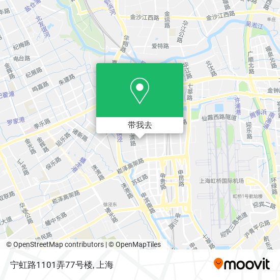 宁虹路1101弄77号楼地图