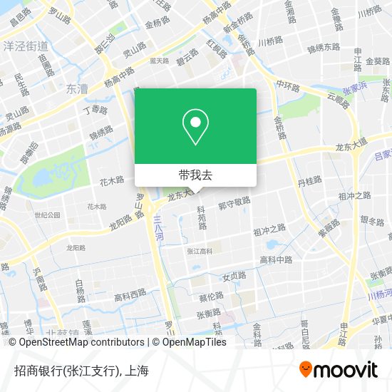 招商银行(张江支行)地图