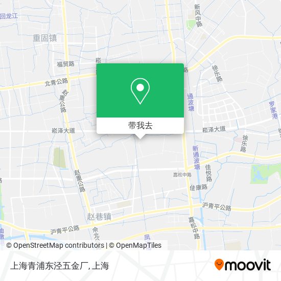 上海青浦东泾五金厂地图