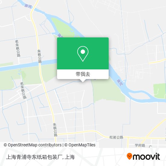 上海青浦寺东纸箱包装厂地图