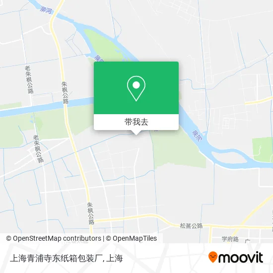 上海青浦寺东纸箱包装厂地图