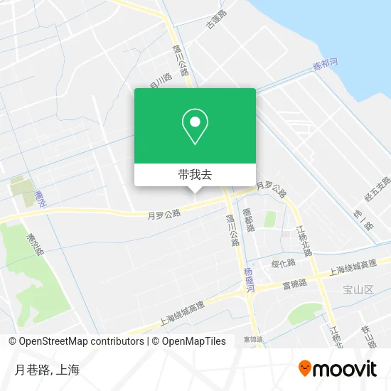 月巷路地图