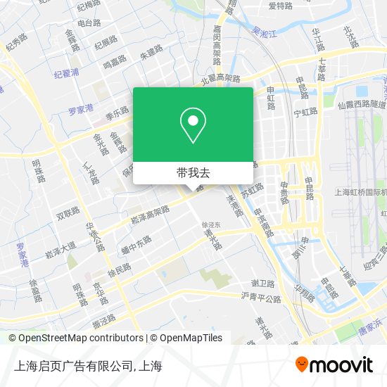 上海启页广告有限公司地图