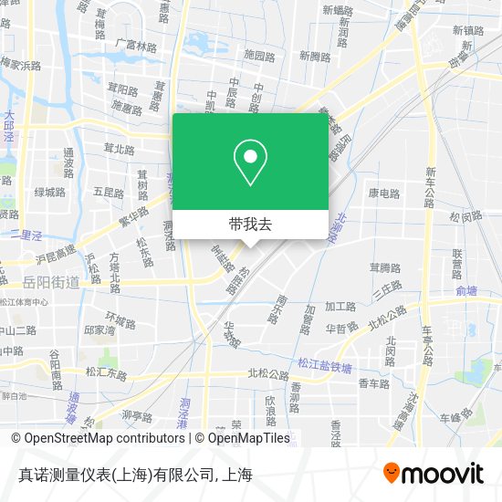 真诺测量仪表(上海)有限公司地图