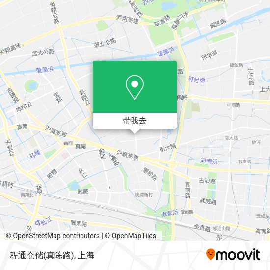 程通仓储(真陈路)地图