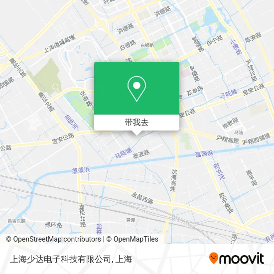 上海少达电子科技有限公司地图