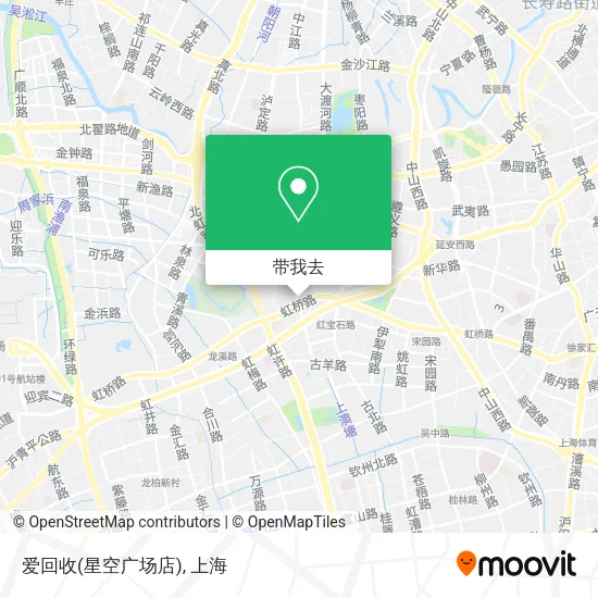 爱回收(星空广场店)地图