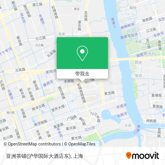 亚洲茶铺(沪华国际大酒店东)地图