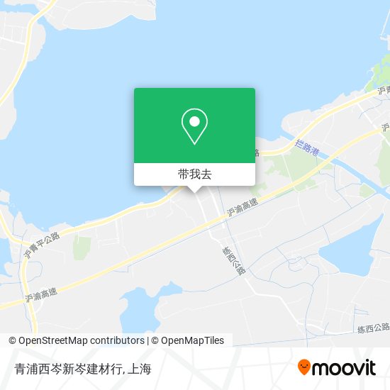 青浦西岑新岑建材行地图