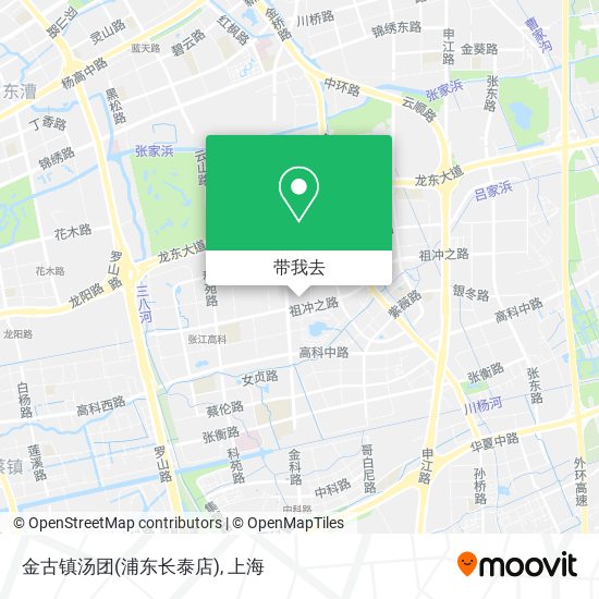 金古镇汤团(浦东长泰店)地图