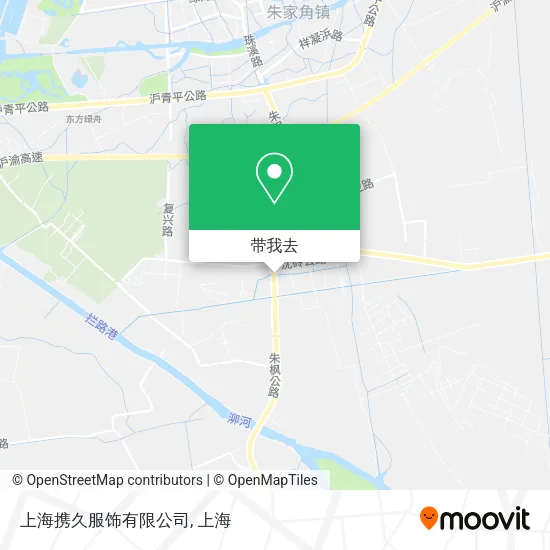 上海携久服饰有限公司地图