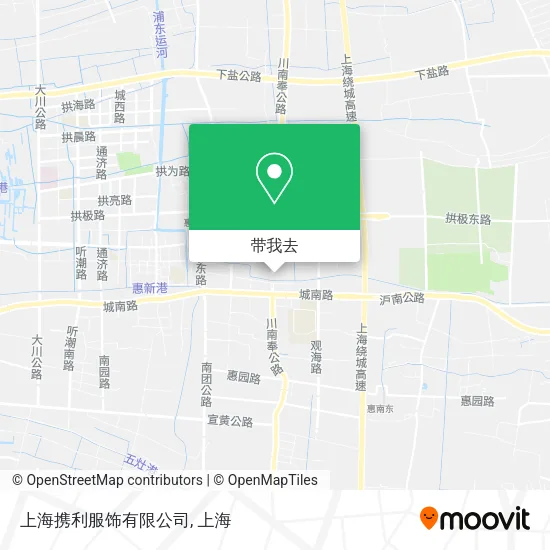 上海携利服饰有限公司地图