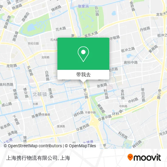 上海携行物流有限公司地图