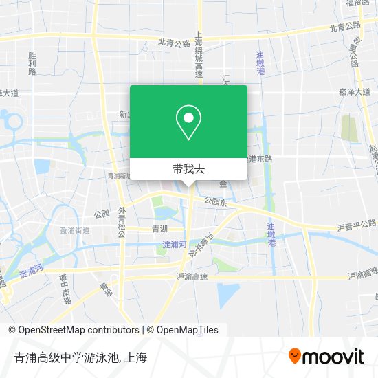 青浦高级中学游泳池地图