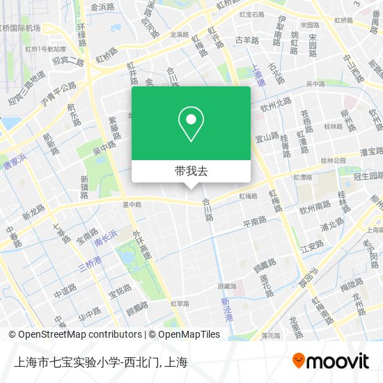 上海市七宝实验小学-西北门地图