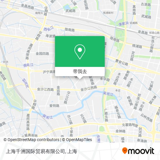 上海千洲国际贸易有限公司地图