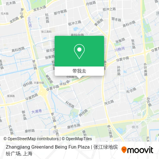 Zhangjiang Greenland Being Fun Plaza | 张江绿地缤纷广场地图