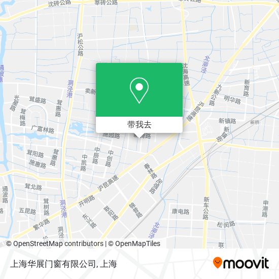 上海华展门窗有限公司地图